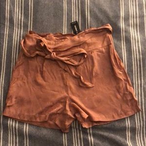 Jacquard paper bag shorts